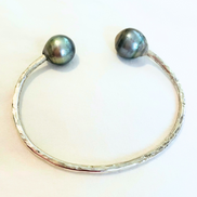 Mo'orea Tahitian Pearl Silver Cuff