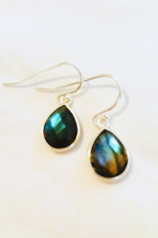 Natural Gemstone Dangle Earring