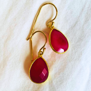Natural Gemstone Dangle Earring