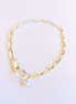 Paperclip Silver Mini Gem Bracelet