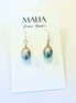 Pear Shape Grey Pearl Drop Earring