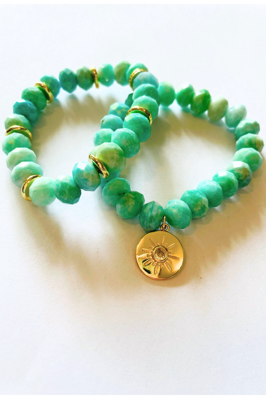 Peruvian Amazonite Water Bracelet