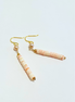 Pink Sands Shell Gem/Pearl Earrings