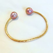 Santorini Edison Pearl Gold Cuff