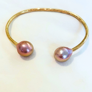 Santorini Edison Pearl Gold Cuff