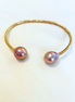 Santorini Edison Pearl Gold Cuff
