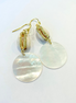 Gold-Dipped Cowrie Beach Shell Earrings