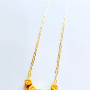 ALOHA cube minimalist necklace