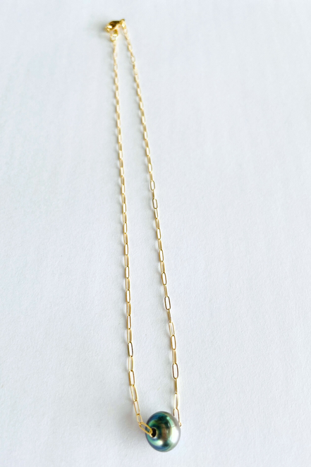 Tahitian Medium Pearl Floating Necklace