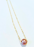 Gold Paperclip Edison Float Necklace
