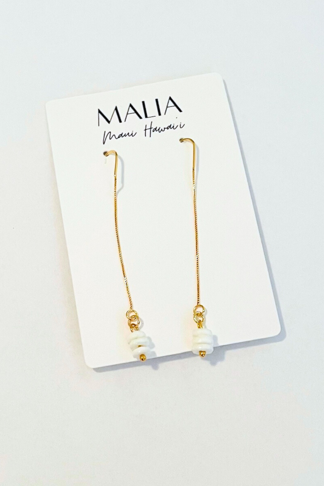 Dainty Stacked Gem Threader Earrings