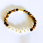 Hawaiian word mother of pearl gem friendship bracelet