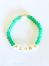 Hawaiian word mother of pearl gem friendship bracelet