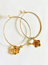 1" - Mini Plumeria Hoops