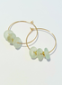 1" Mini Hoops ~ Maui Recycled Triple Beach Glass Hoops