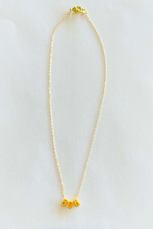 808 Dainty Paperclip Necklace