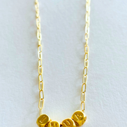 Hawaiian positive saying - cube minimalist necklace