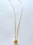 Pearl Star with CZ Charm Pendant Gold-filled Necklace