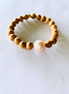Edison Pearl & Palmwood Stretch Bracelet