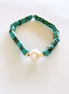 Gemstone + Pearl Bracelet