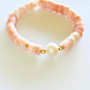 Gemstone + Pearl Bracelet