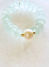 Maui Frosted Beach Glass + Baroque Pearl Bracelet