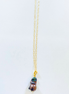 Purple Flameball Pearl Necklace