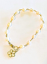 Plumeria Pearl Bracelet