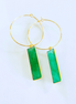 Jade Bar Hoops
