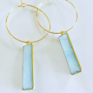 Jade Bar Hoops