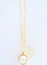 Sol Etched Pearl Necklace