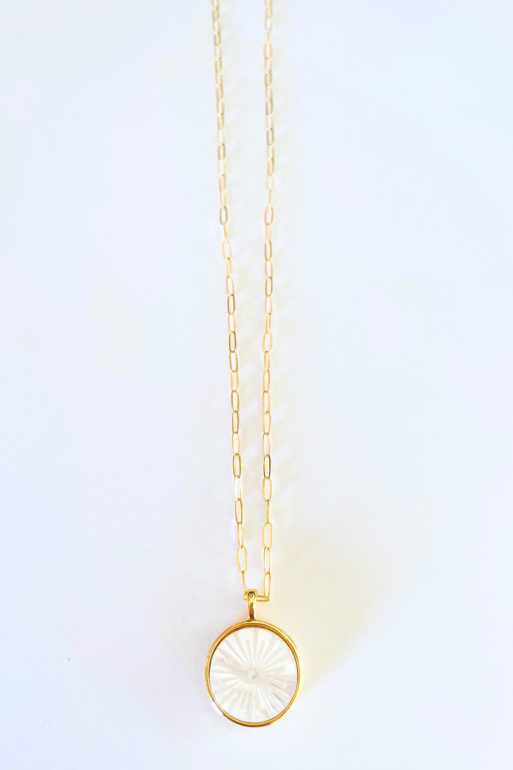 Sol Etched Pearl Necklace