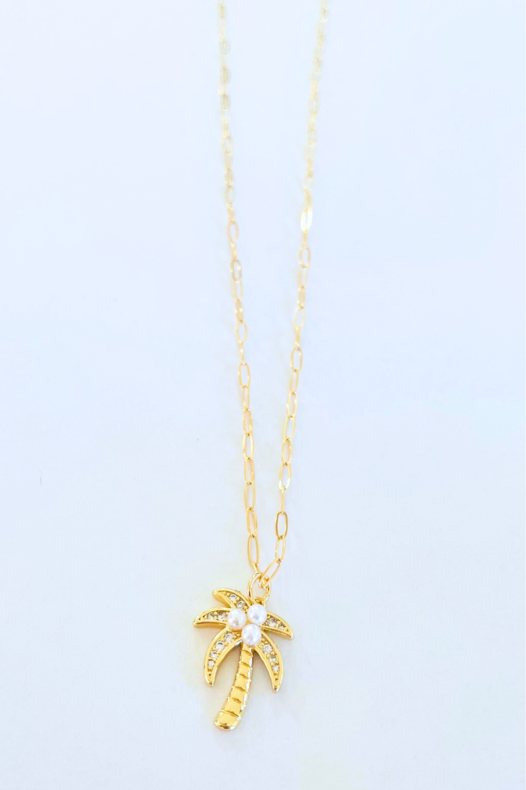 Palm & Pearl Necklace