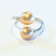 Silver Edison Pearl Wrap Ring