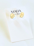 Large Keshi Pearl Stud Earrings