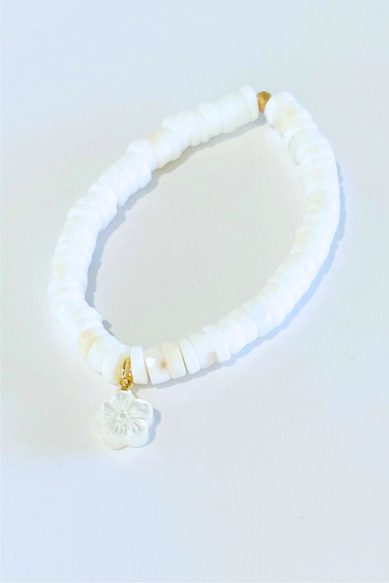 Opal Plumeria Bracelet