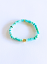 Plumeria Healing Gemstone Bracelet