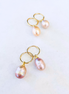 14MM Endless Mini Hoop ~ 9MM Pearl