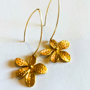 Wild Orchid Pendant Earring