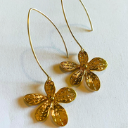 Wild Orchid Pendant Earring