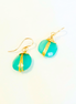 Wire Wrapped Gemstone Earrings
