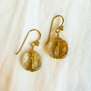 Wire Wrapped Gemstone Earrings