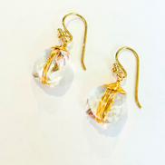 Wire Wrapped Gemstone Earrings